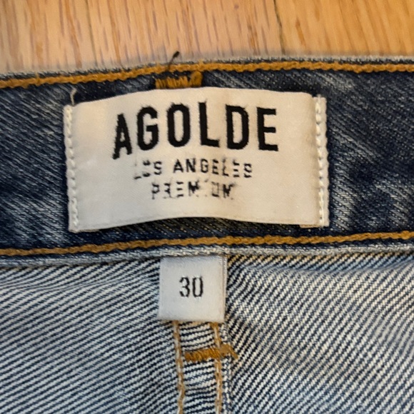 Agolde Classic Denim Straight Leg Jeans - Picture 2 of 4